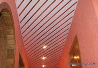 Types and types of suspended ceilings on the design and material production