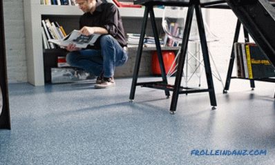 Commercial linoleum technical characteristics of heterogeneous and homogeneous type