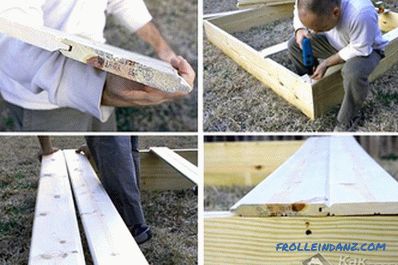 How to make a children's sandbox with their own hands: photos, diagrams, drawings