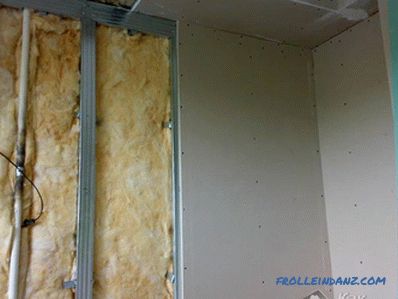 False wall of plasterboard - the construction of the plasterboard wall