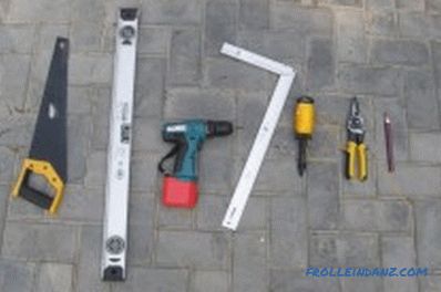 necessary materials, tools and fasteners