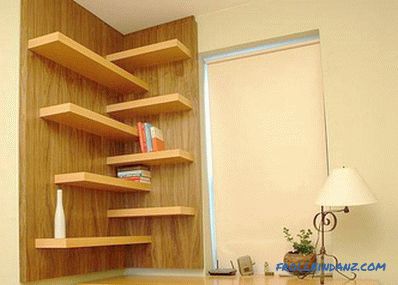 Shelves on the wall with their own hands