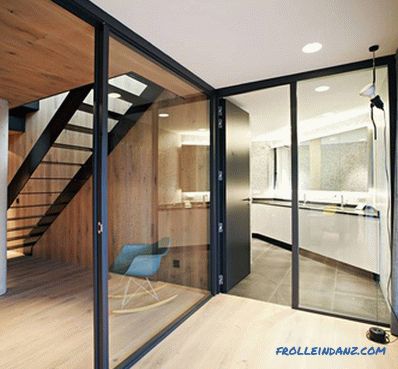 Glass partitions in the apartment - apartment interior (+ photos)