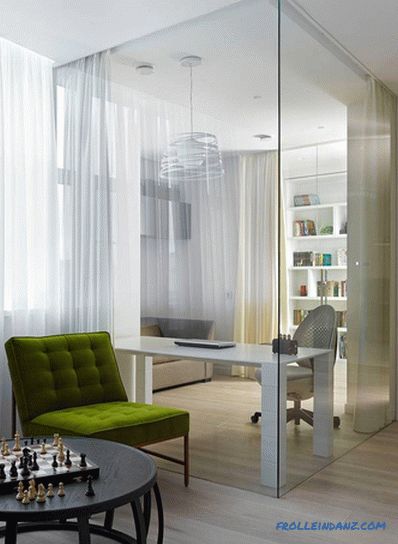 Glass partitions in the apartment - apartment interior (+ photos)