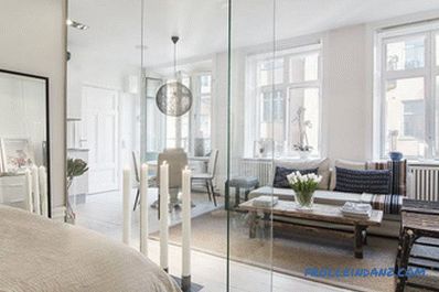 Glass partitions in the apartment - apartment interior (+ photos)