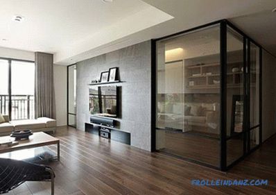 Glass partitions in the apartment - apartment interior (+ photos)