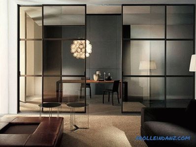 Glass partitions in the apartment - apartment interior (+ photos)