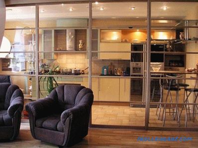 Glass partitions in the apartment - apartment interior (+ photos)