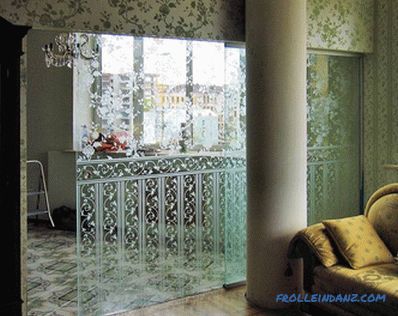 Glass partitions in the apartment - apartment interior (+ photos)