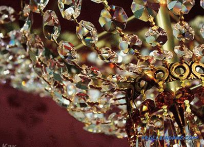 How to wash the crystal chandelier without removing