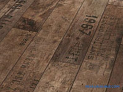 What are the types of laminate in design, shape, wear resistance classes + Photo