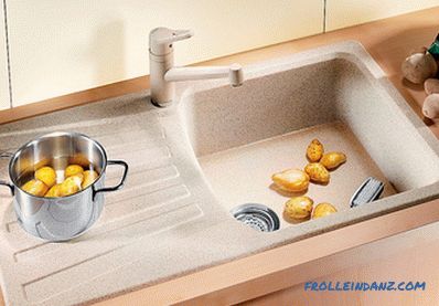 Stone sink for the kitchen - the pros and cons of various types