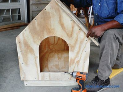 Simple dog box with their own hands
