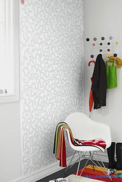 What wallpaper to choose for the hallway (+ photos)