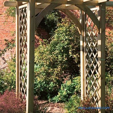 How to make a garden arch with your own hands (+ photo)