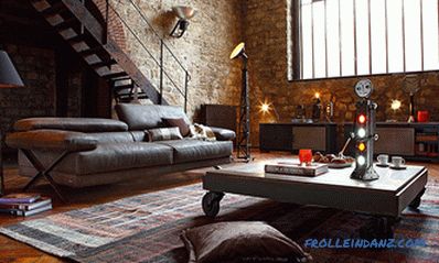 Loft style interior design