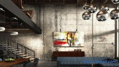 Loft style interior design