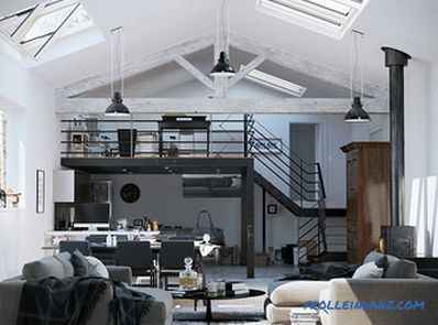 Loft style interior design