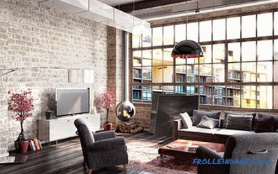 Loft style interior design