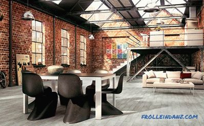 Loft style interior design