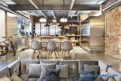 Loft style interior design