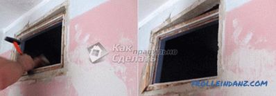 How to seal the window between the bathroom and the kitchen in Khrushchev