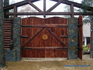 How to make a wooden gate - a gate made of wood (+ photos, diagrams)