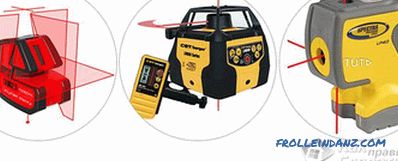 How to use a laser level - types of laser levels