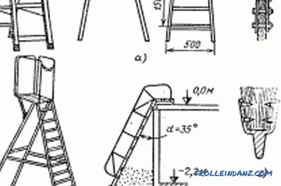 Wooden stepladder with his own hands: features of work