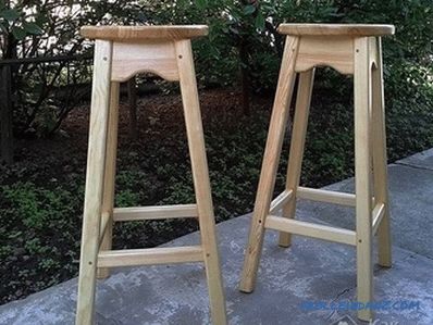 Bar stool do-it-yourself manufacturing features (+ photos, + drawings)