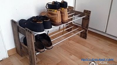 How to make a shelf for shoes with their own hands