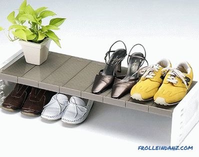 How to make a shelf for shoes with their own hands