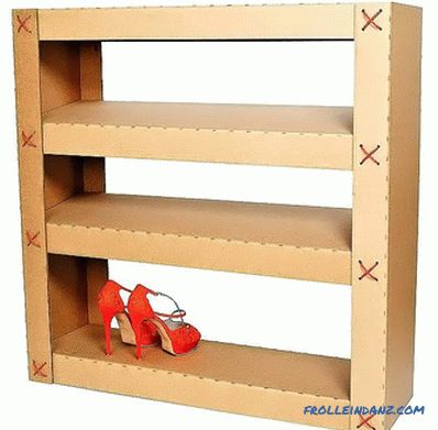 How to make a shelf for shoes with their own hands