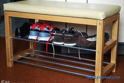 How to make a shelf for shoes with their own hands