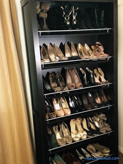 How to make a shelf for shoes with their own hands