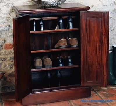 How to make a shelf for shoes with their own hands