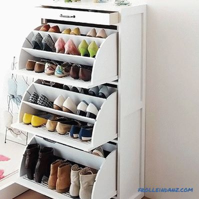 How to make a shelf for shoes with their own hands