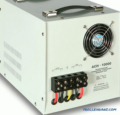How to choose a voltage regulator for a private house or apartment